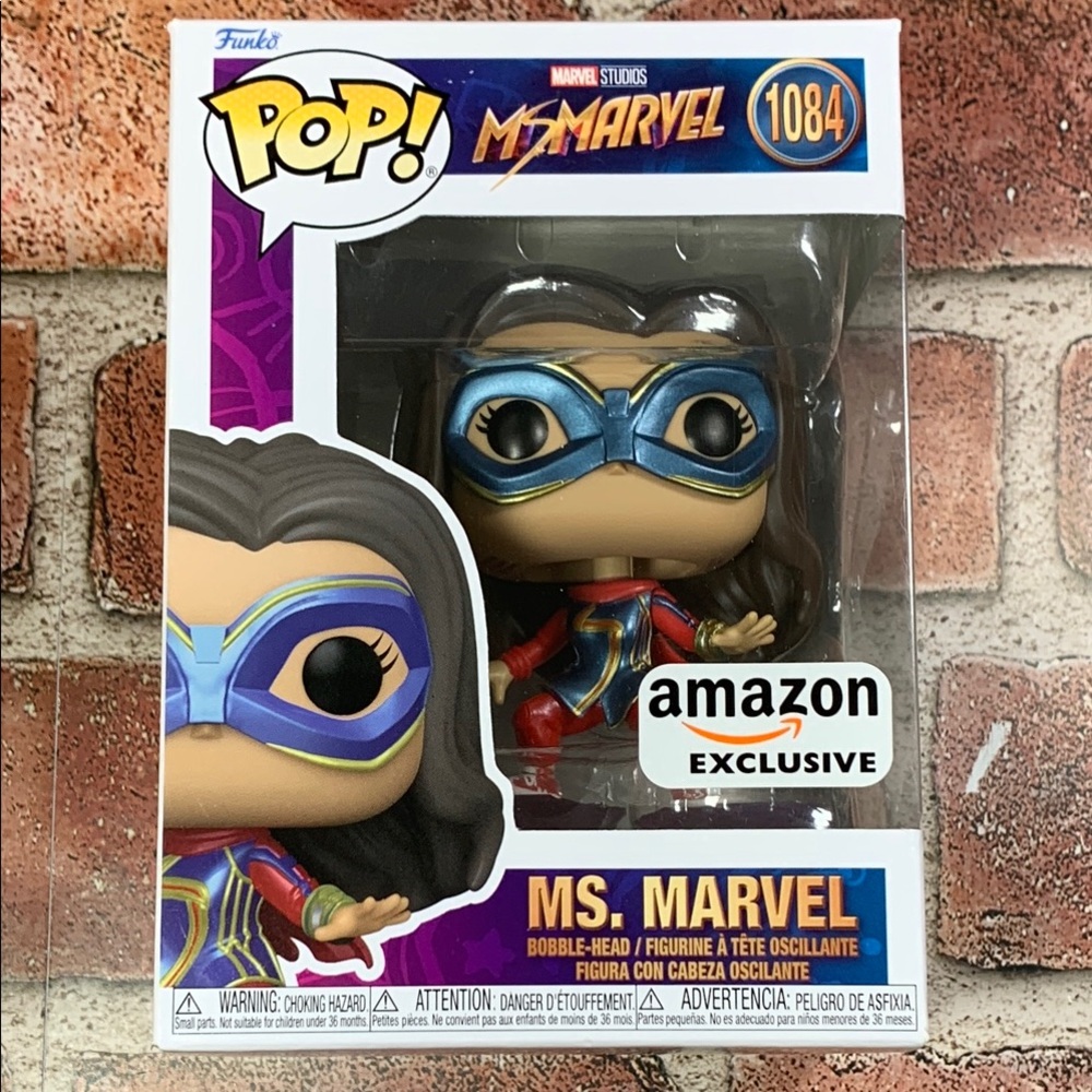 Funko Pop! Ms. Marvel Bobble-Head - Red, Blue, Gold